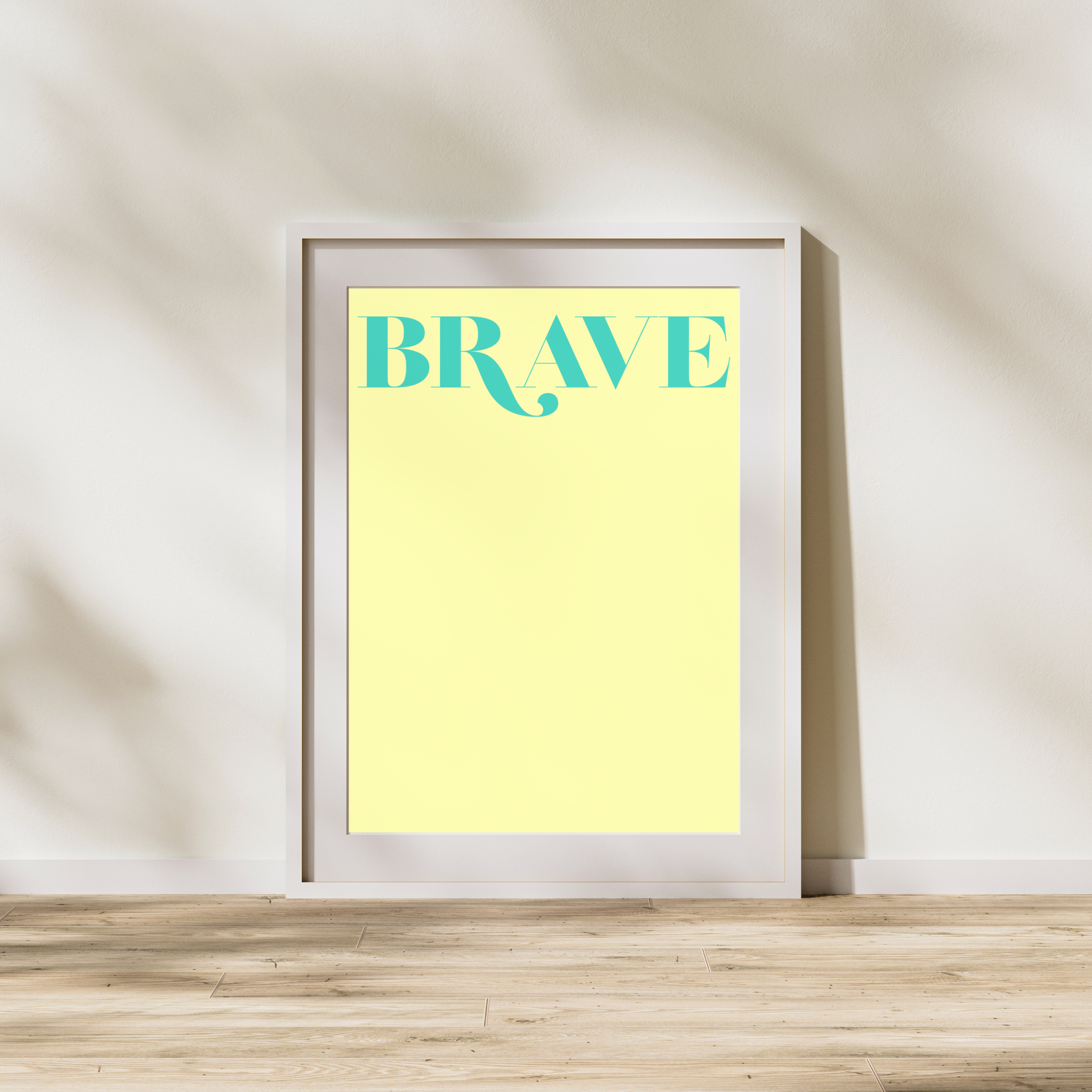 Brave - Yellow - Poster
