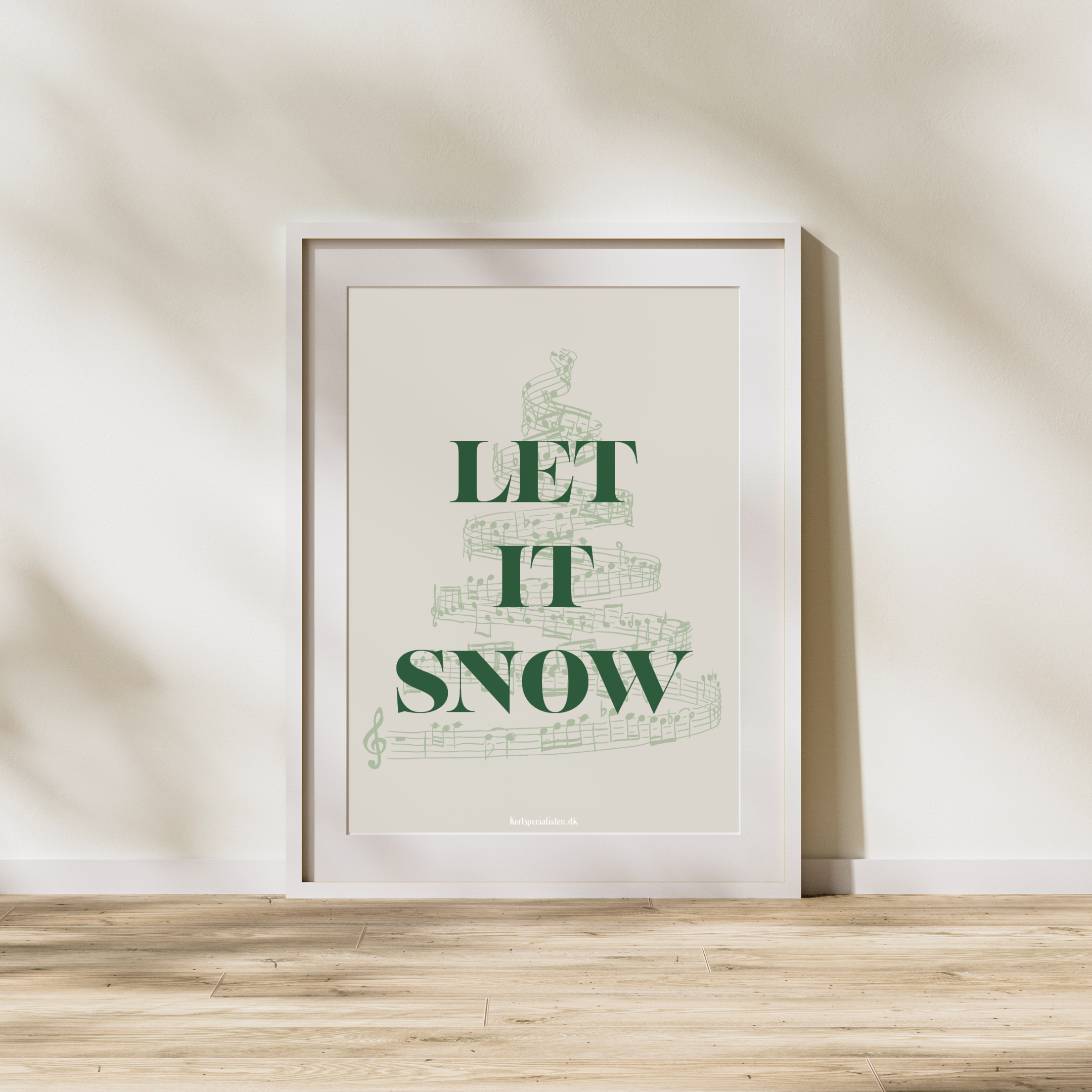 Let is snow Grøn - Plakat