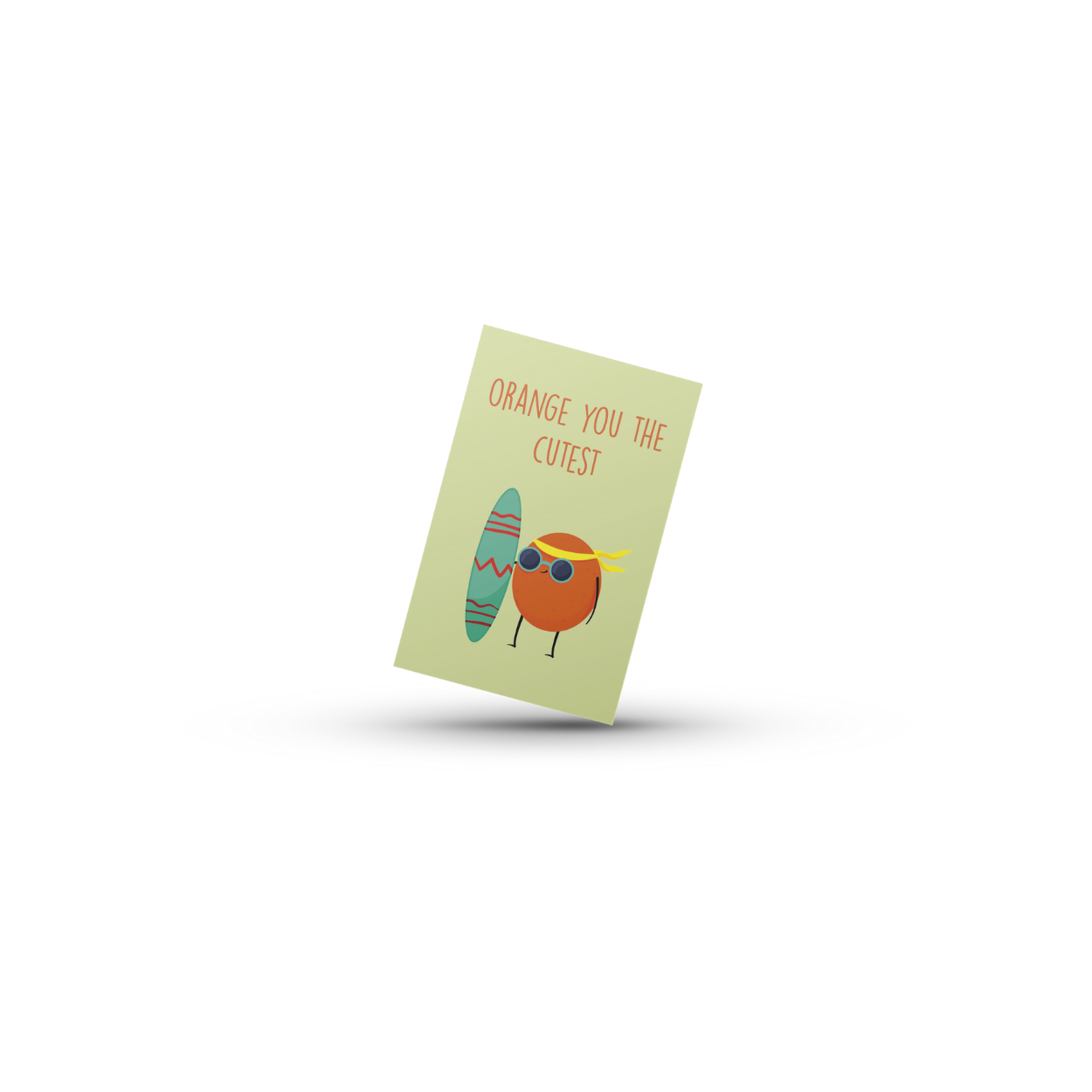 Orange you are the cutest - Minikort