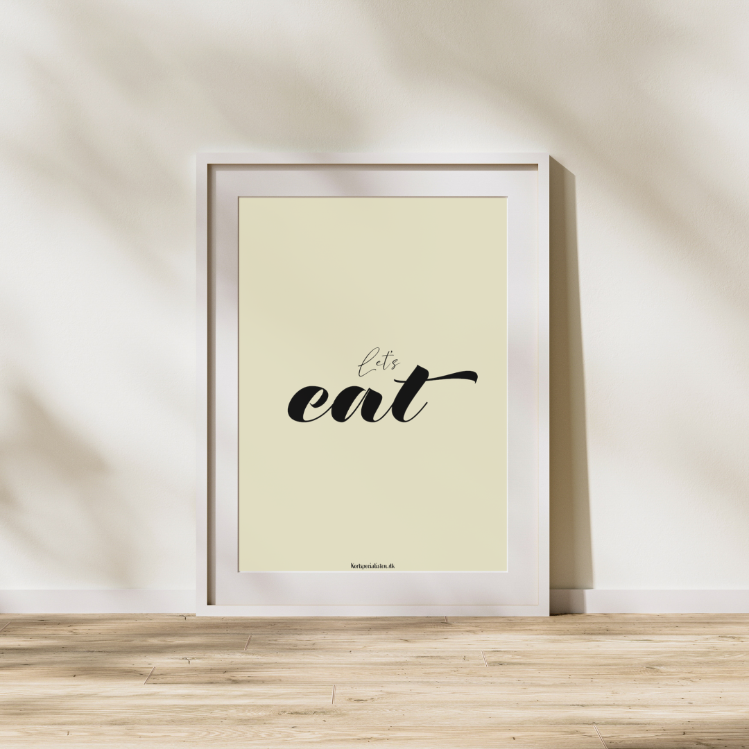Let´s eat - Plakat