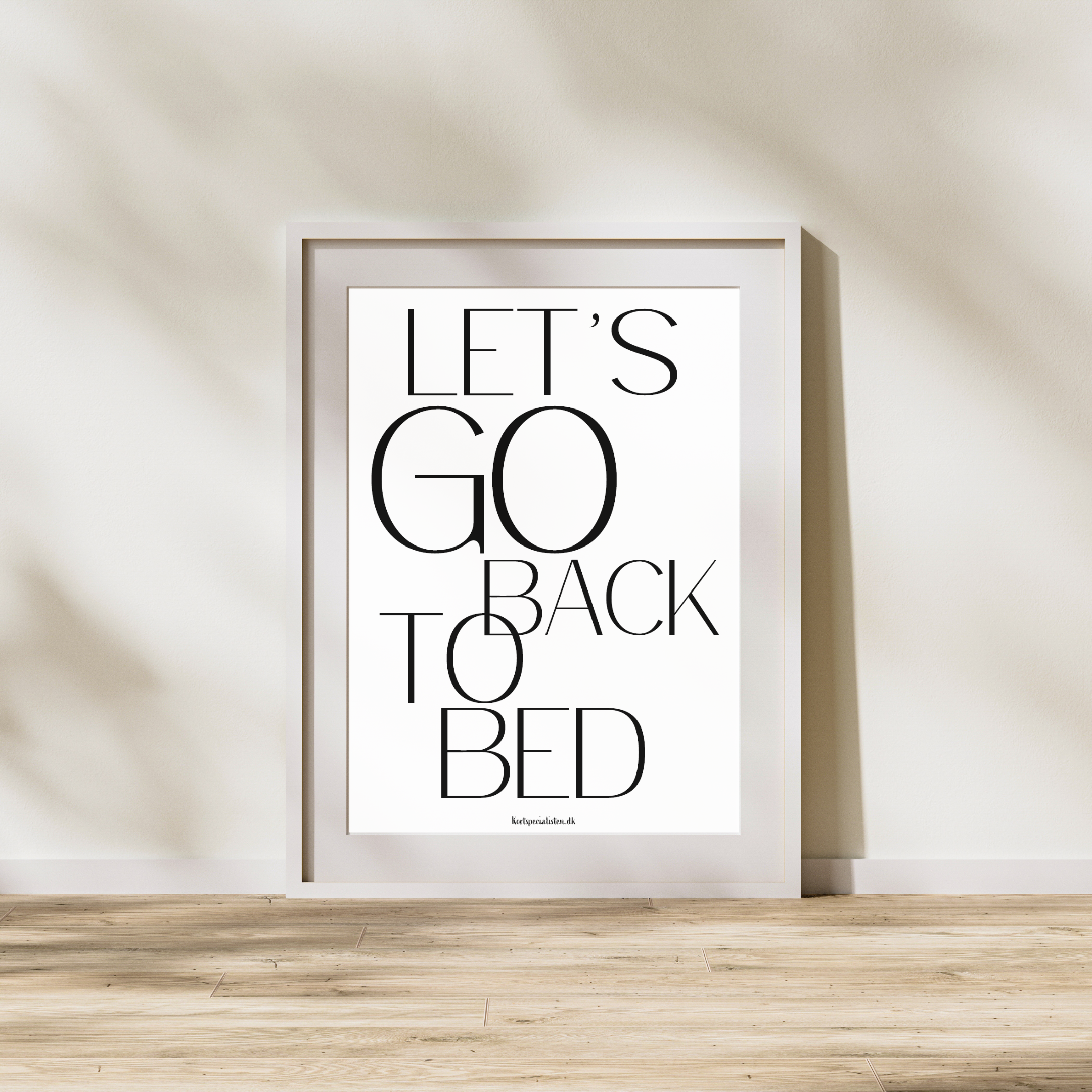 Let's go back to bed - Plakat