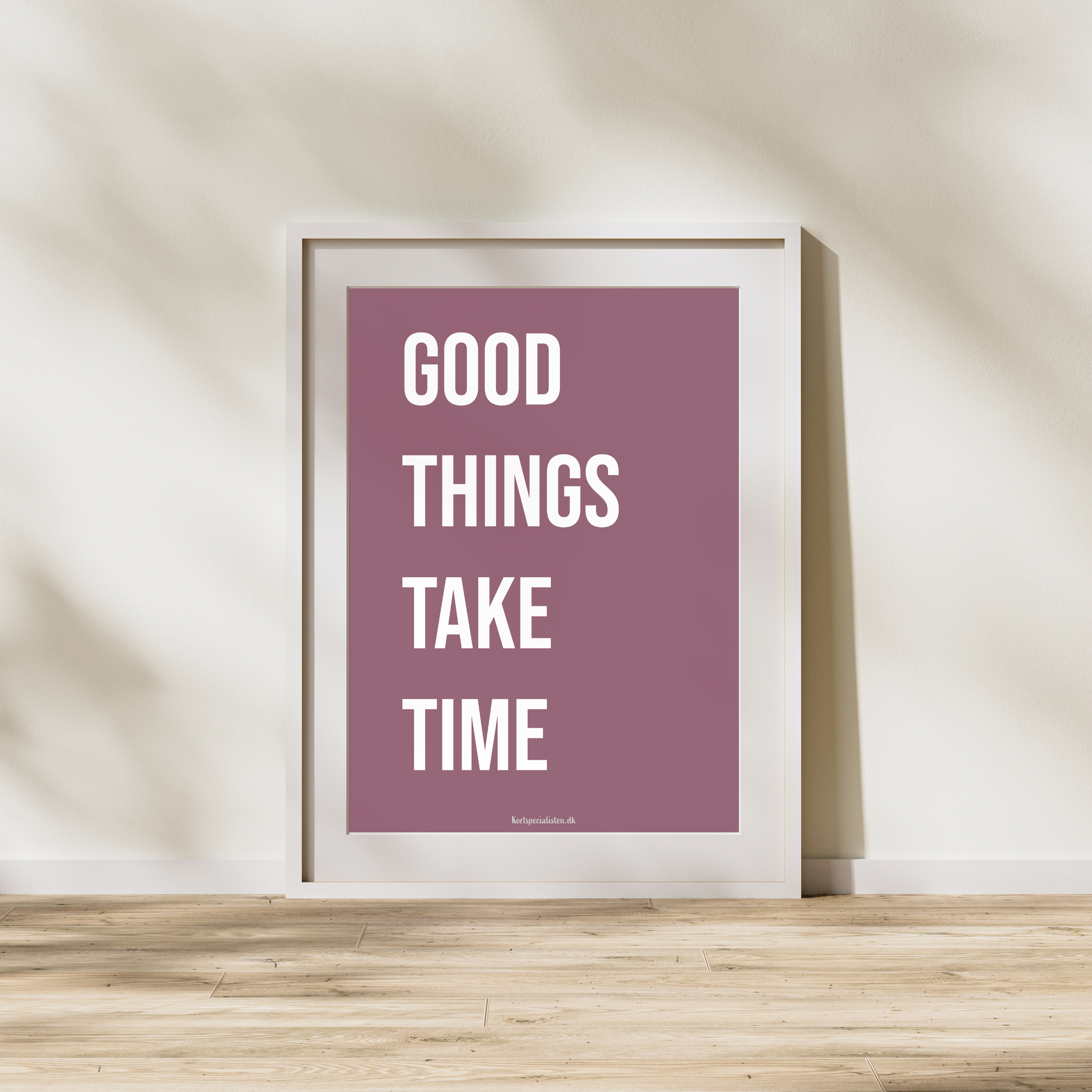 Good Things Take Time - Lilla (Plakat)