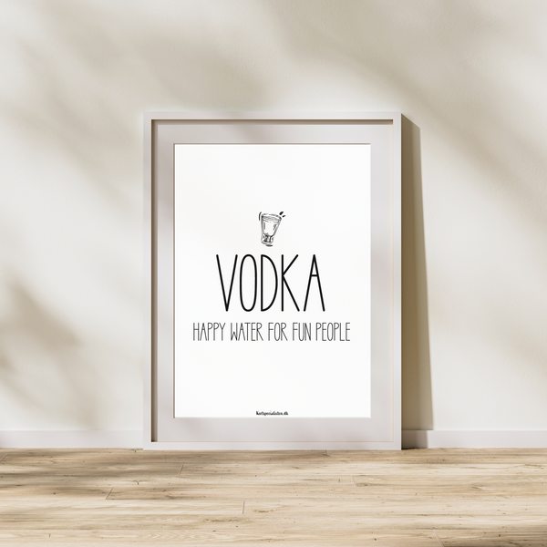 Vodka happy water - Plakat