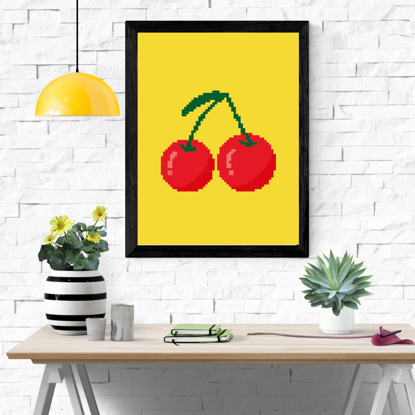 Kirsebær - Pixels (Plakat)