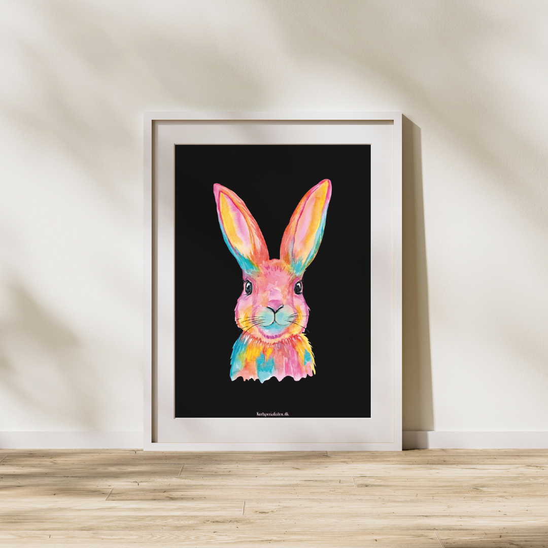 Hare mange farver - Plakat