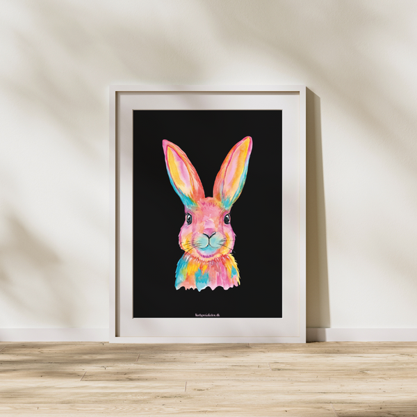 Hare many colors - Poster