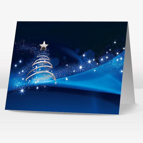 Magisk juletræ - Blå
