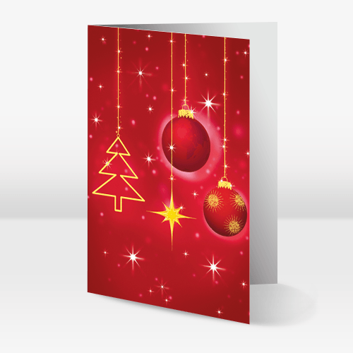 Christmas decorated card
