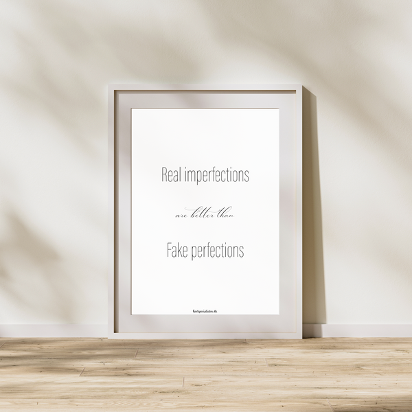 Real imperfections - Plakat
