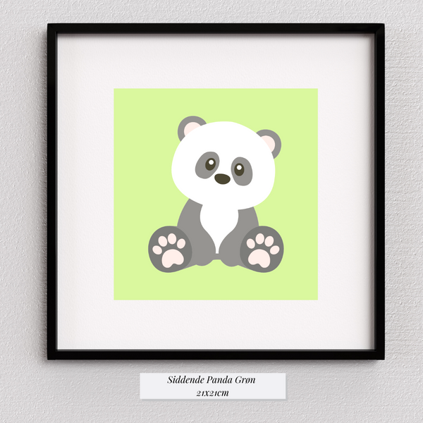 Cute Panda Grøn
