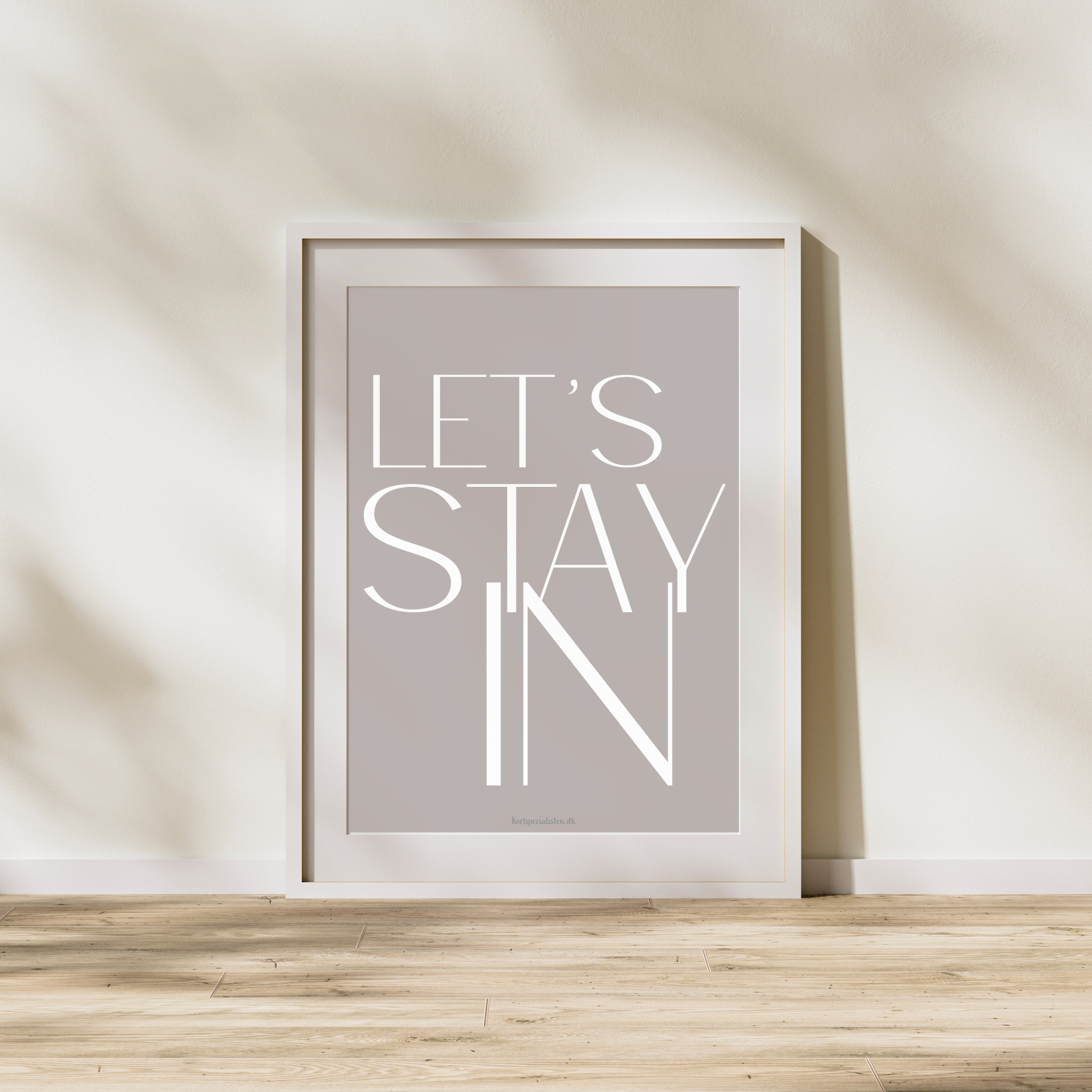 Let's Stay in - Sand - Plakat