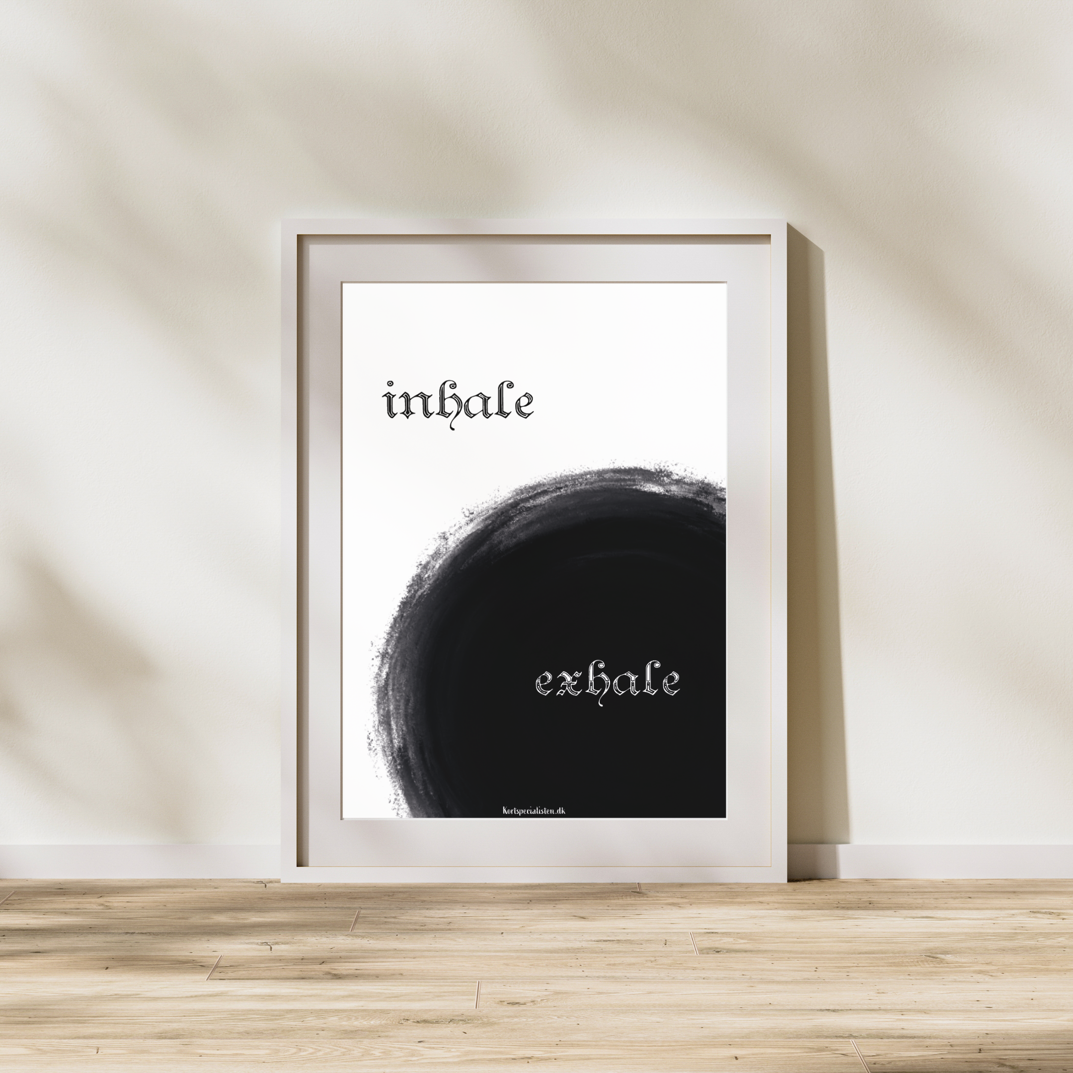Inhale - Exhale sort - Plakat