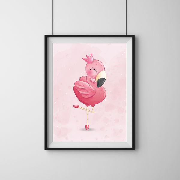 Dancing Flamingo 3 Pink