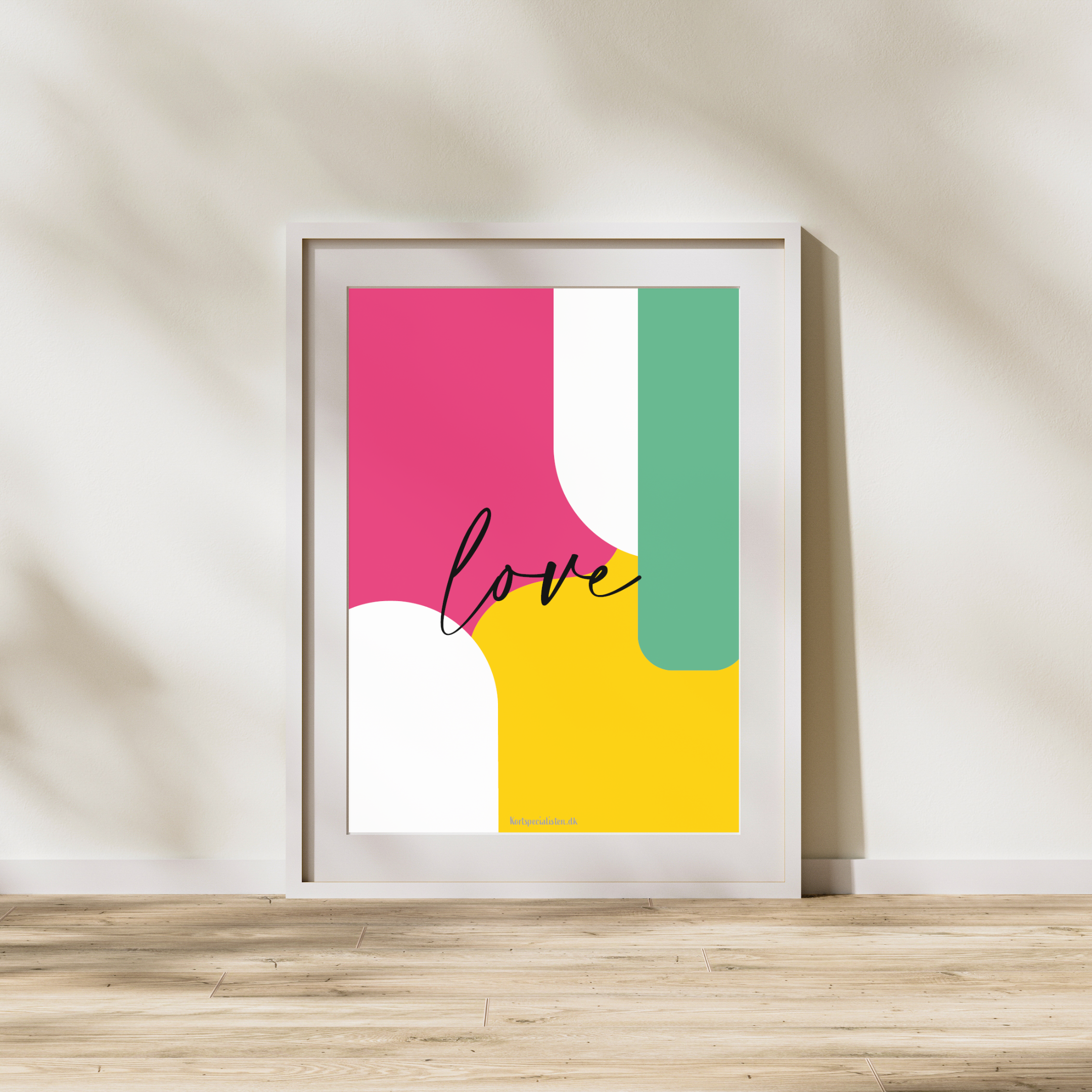 Abstrakt - Love - Plakat