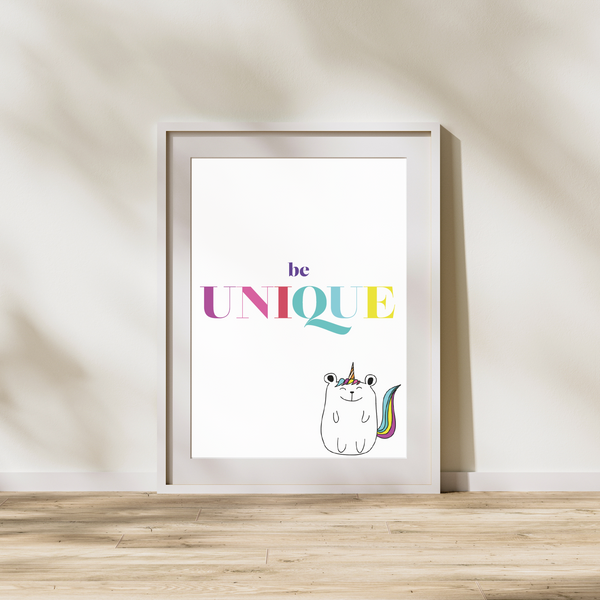 Be Unique - Plakat