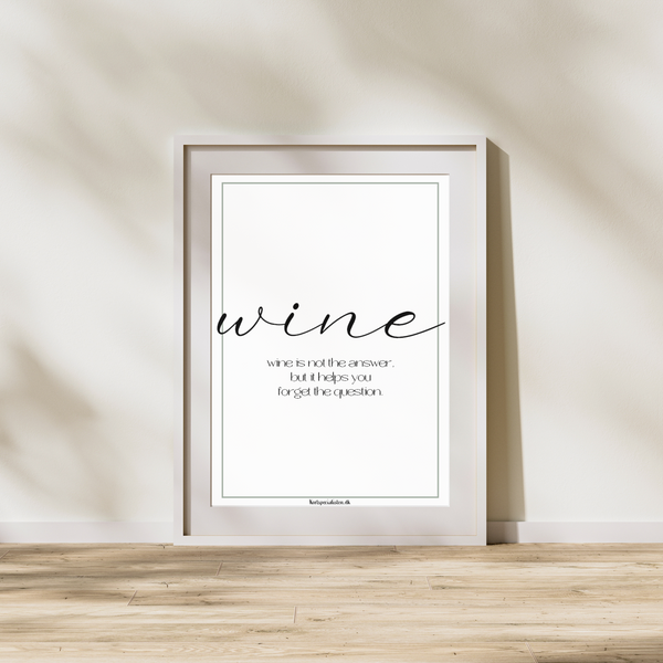 Wine - Plakat