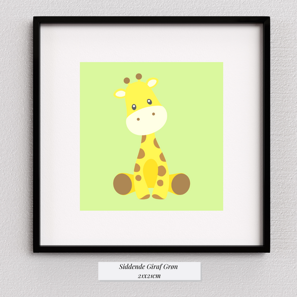 Cute Giraffe - Green