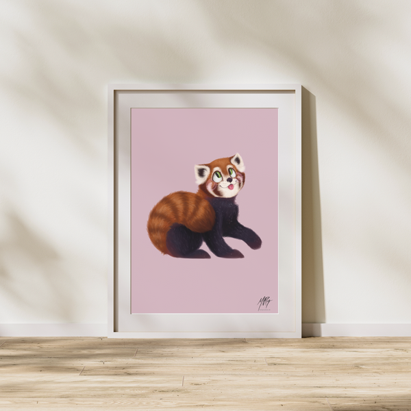 Rød Panda - Caroline C. Art Style No2