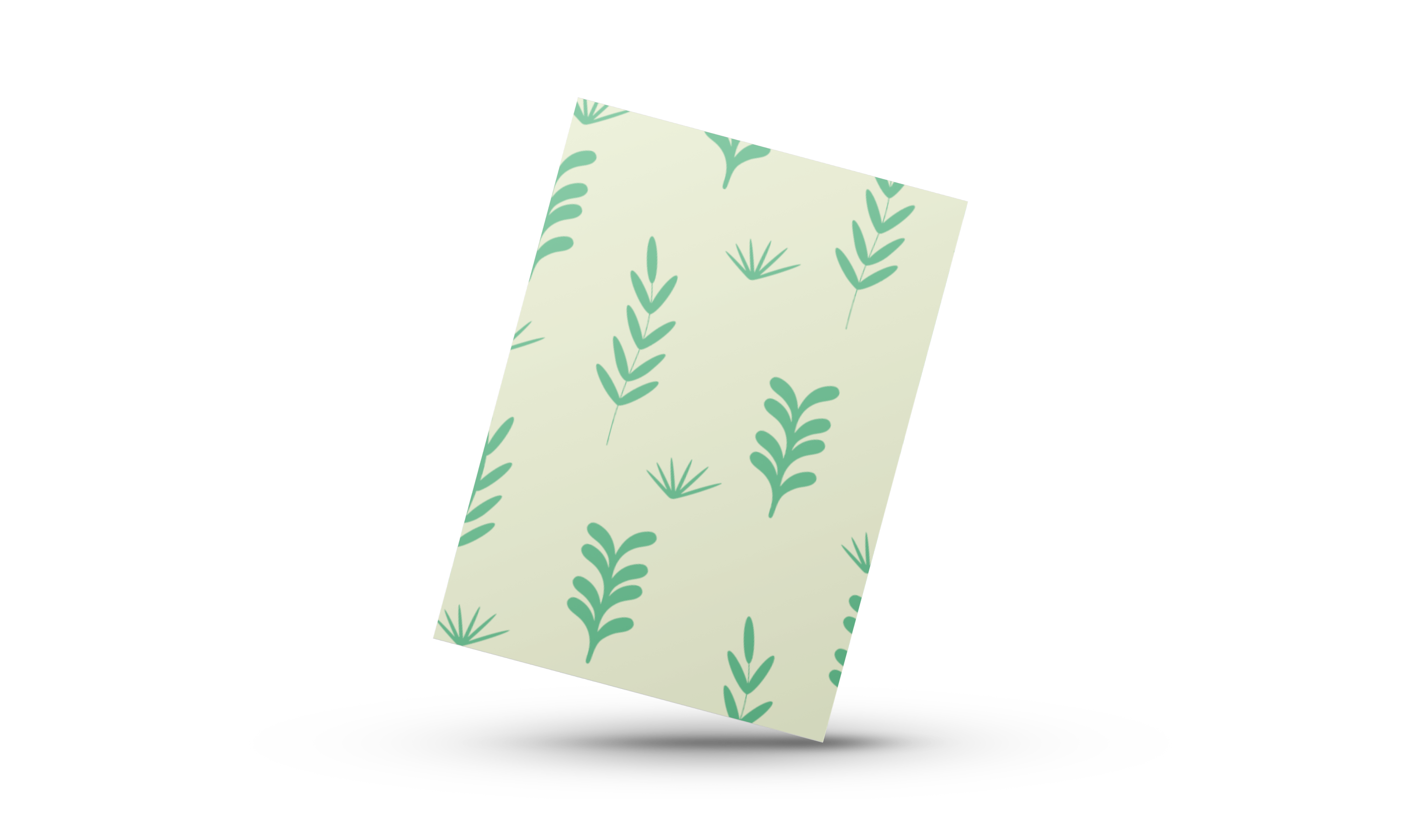 Green Leaves - Mini Card