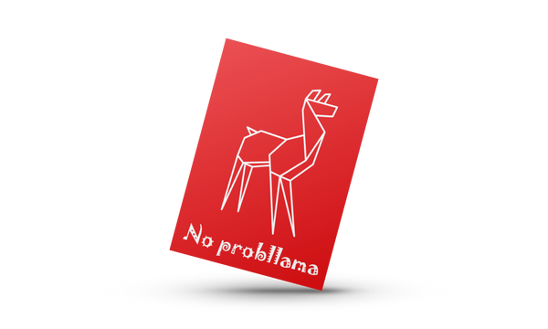 No Probllama - Minikort