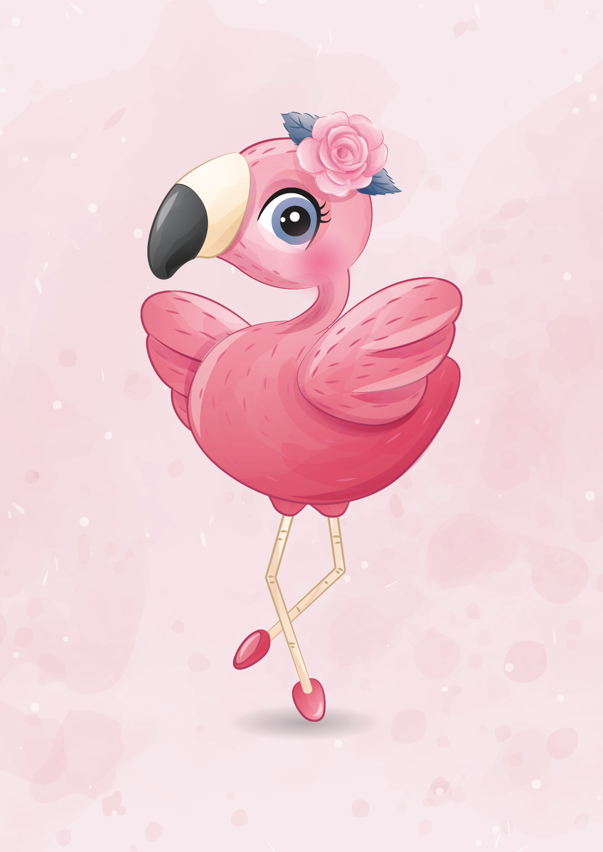 Dancing Flamingo 1 Pink