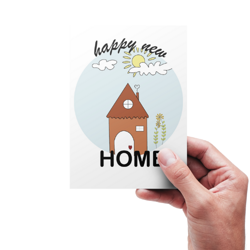 Happy new home kort