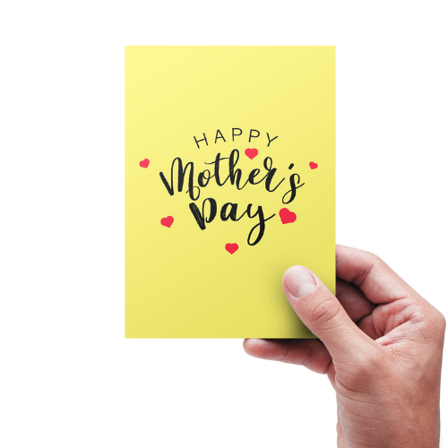 Happy Mothers Day - Kort (Gul)