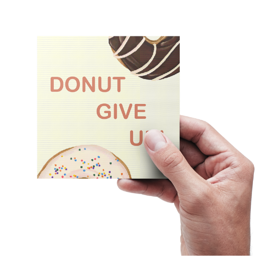 Donut give up - Kort