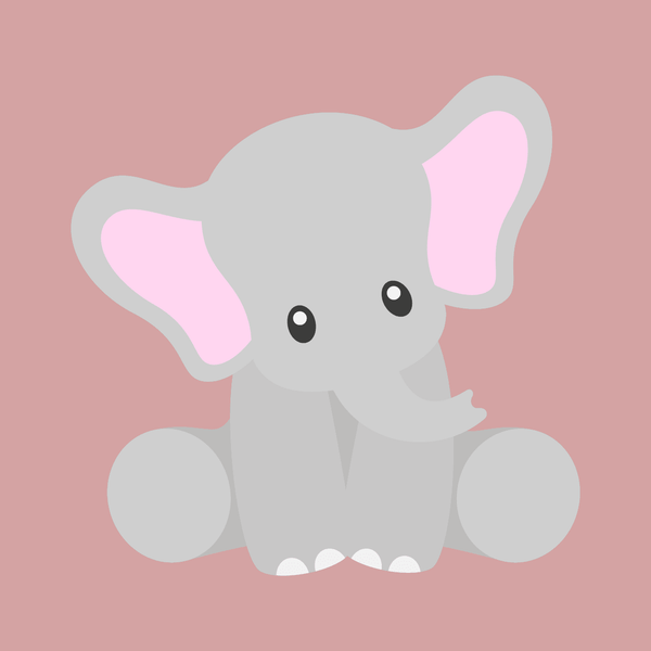 Cute Elefant - Rosa