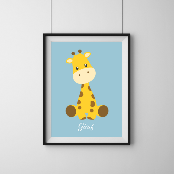 Cute Giraf - Blå