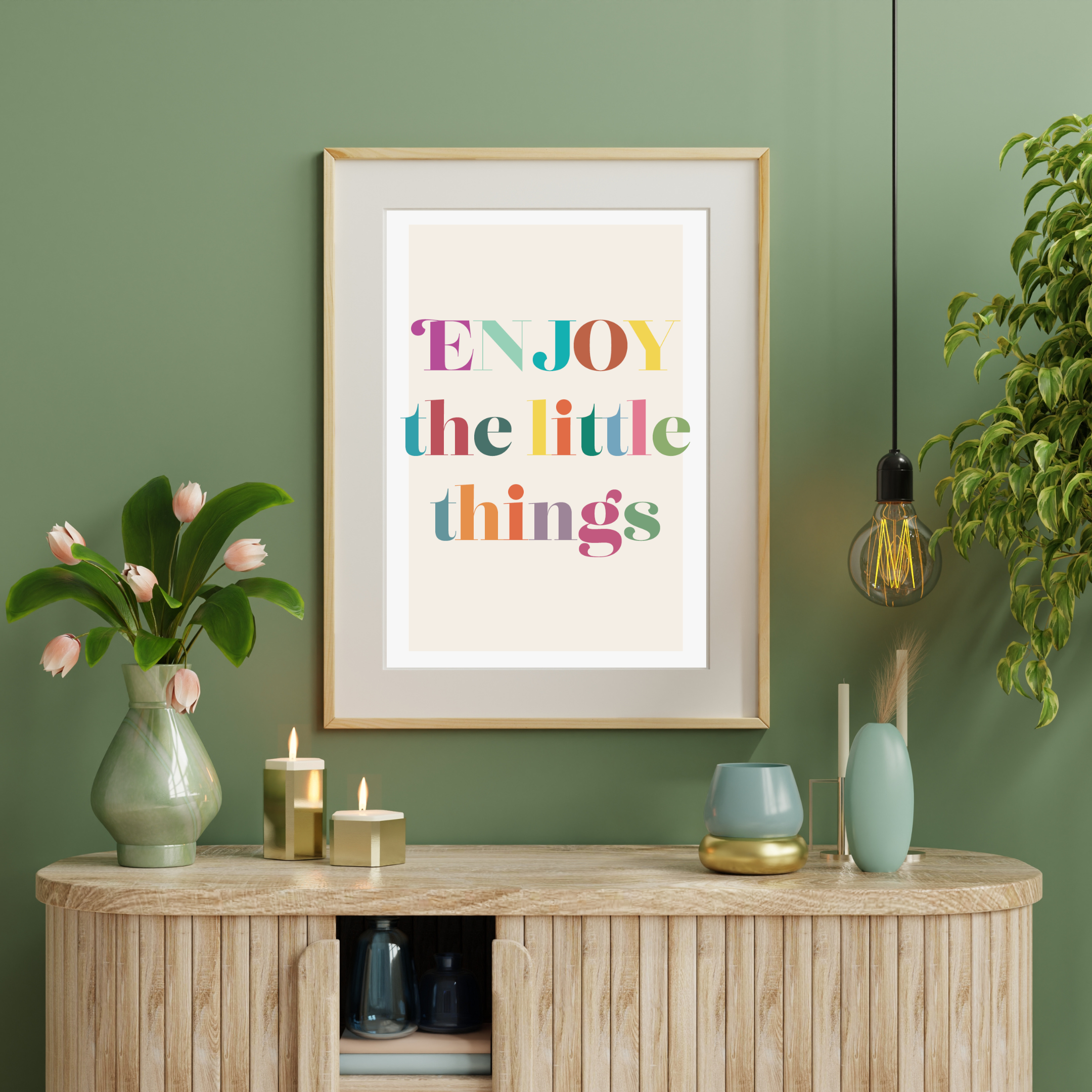 Enjoy the little things - Plakat