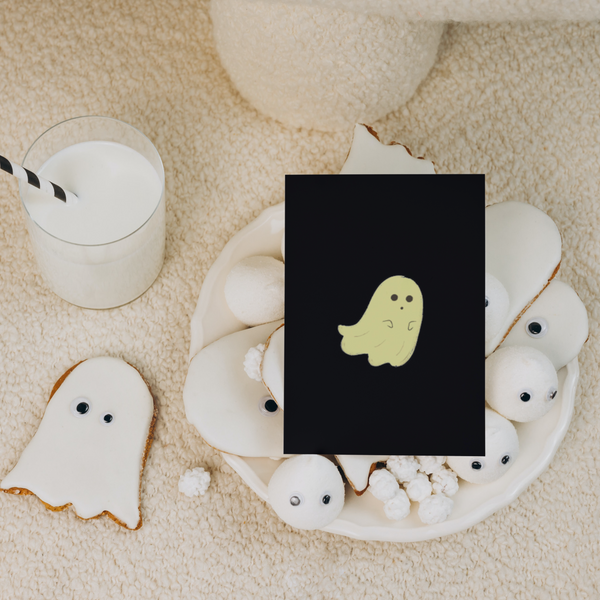 Halloween Spøgelse  - Kort