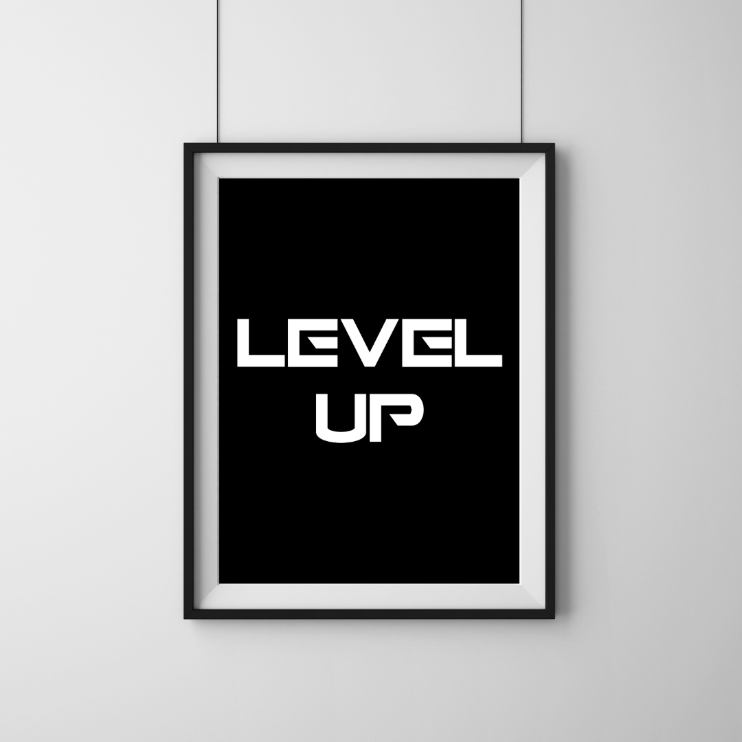 Level up - Plakat