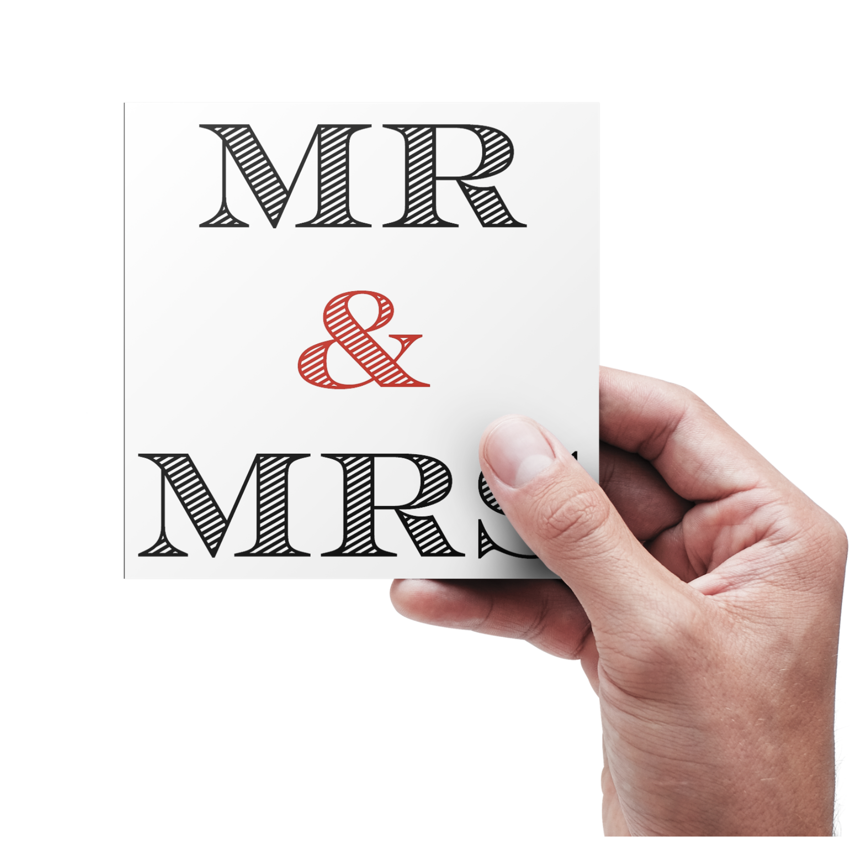 MR & MRS - Bryllupskort