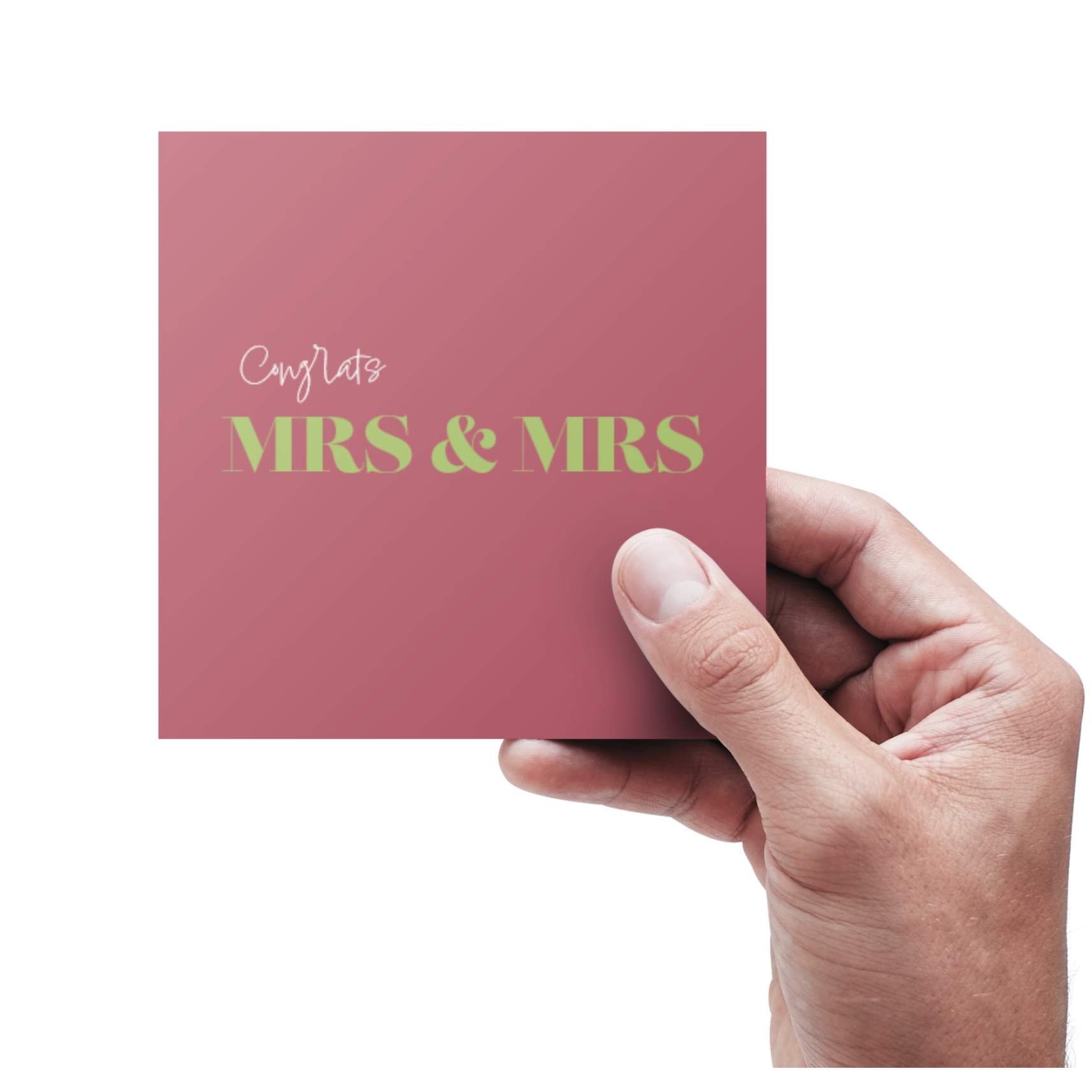 Congrats MRS & MRS - Bryllupskort