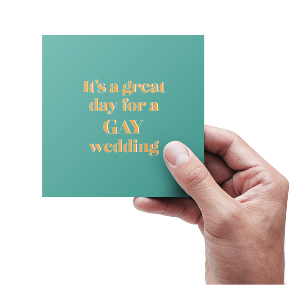 It´s a great day - Bryllupskort