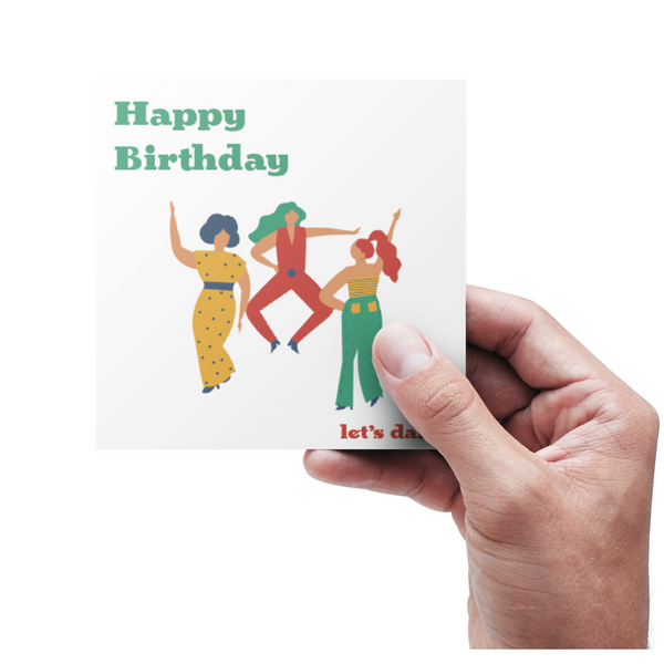 Happy Birthday Let´s dance - kort