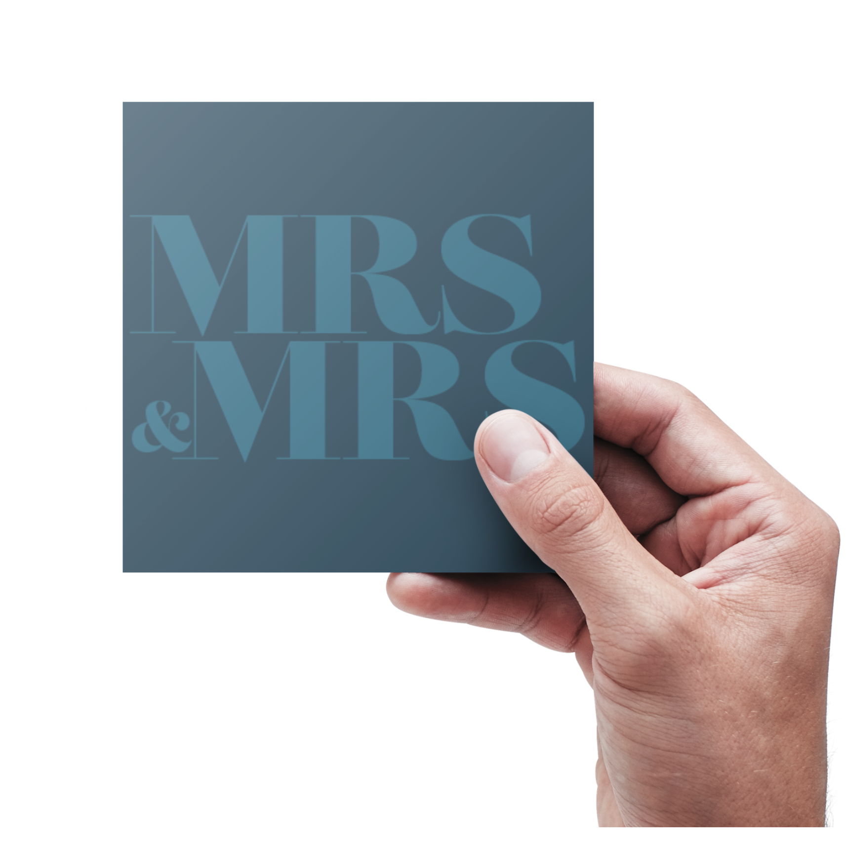 MRS & MRS - Bryllupskort