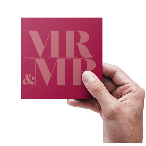 MR & MR - Bryllupskort