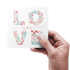 Love You - Blomster - kort