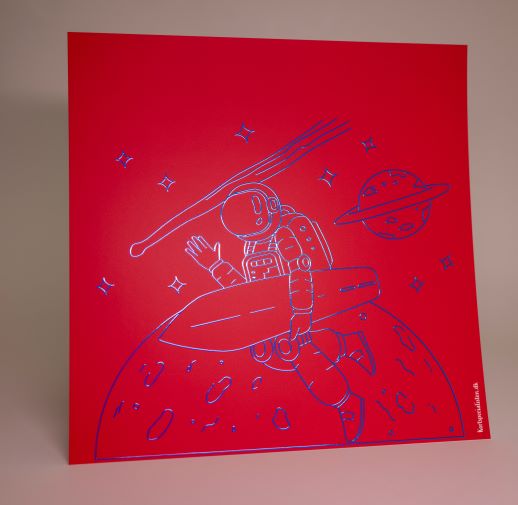 Astronaut - Surfboard - Rød