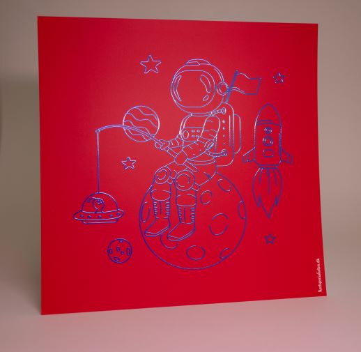 Astronaut - Fisker - Rød