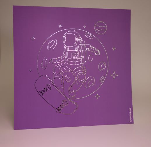 Astronaut - Skater - Purple