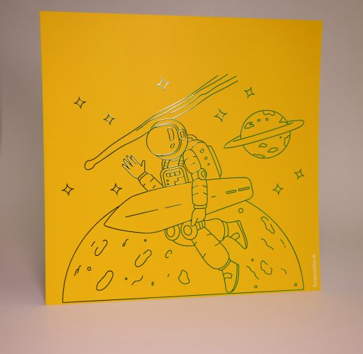 Astronaut - Surfboard - Gul