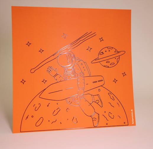 Astronaut - Surfboard -Orange