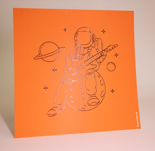 Astronaut - Rock guitar - Orange