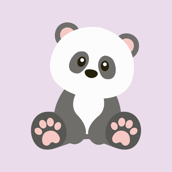 Cute Panda Lyselilla
