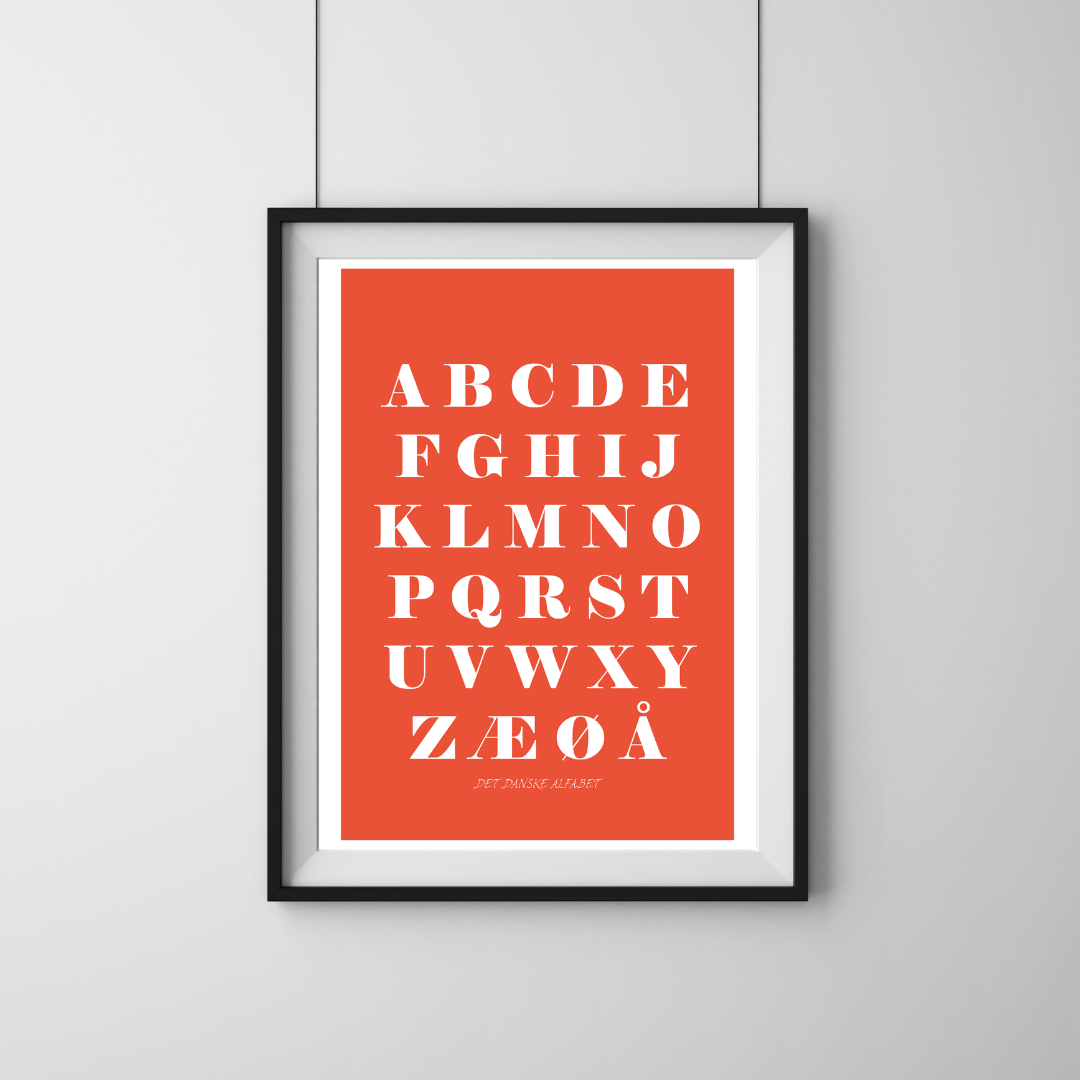 ABC plakat - Orange
