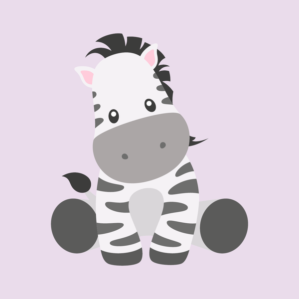 Cute Zebra Lyselilla