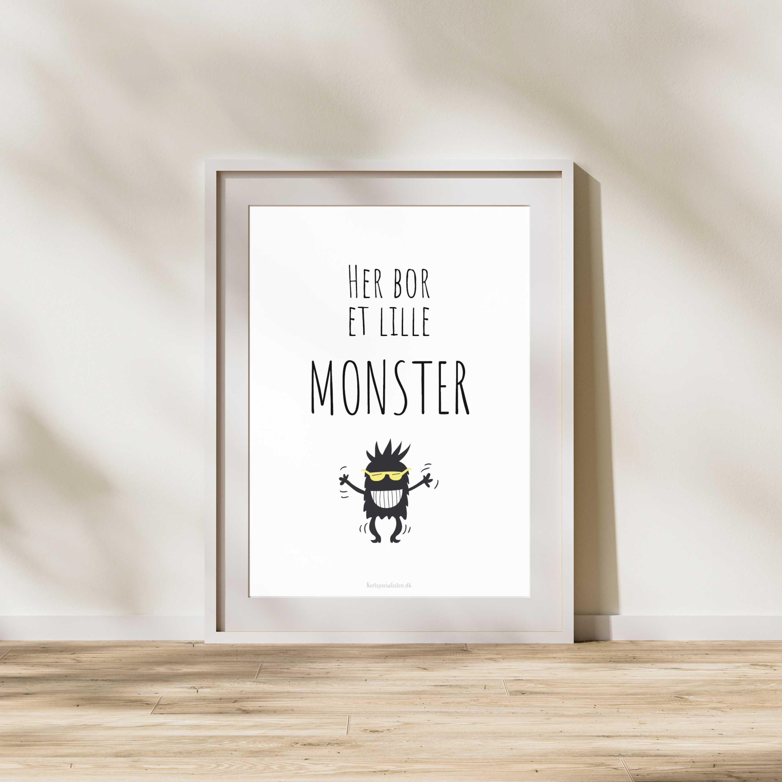 Her bor et lille Monster - Plakat